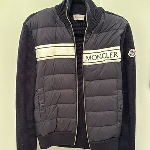 Men’s MONCLER Navy bomber jacket Size Small